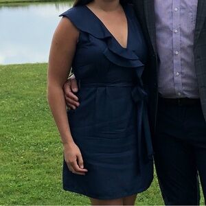 Navy cocktail dress